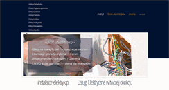 Desktop Screenshot of instalator-elektryk.pl